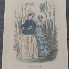 Ilustracja  modowa kopia wydruk dekoracja retro