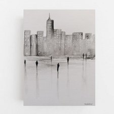 Miasto 1-  akwarela