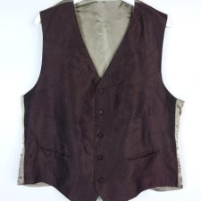 St. Michael Marks Spencer elegancka kamizelka silk burgund / XL