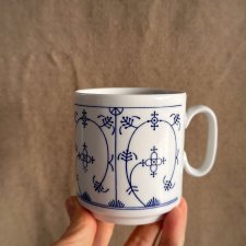 Kubek porcelanowy wzór słomkowy