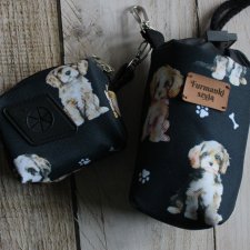 Zestaw saszetka na smaczki i woreczki # maltipoo