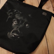 Torba czarny pies labrador