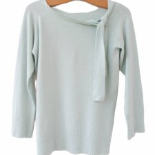 Elegancki sweter vintage rękaw 3/4 bluzka