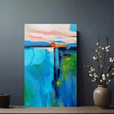 Pejzaż-obraz akrylowy 80/50 cm