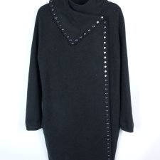 Phase Eight dłuższy sweter kardigan z wełną 14 / 40