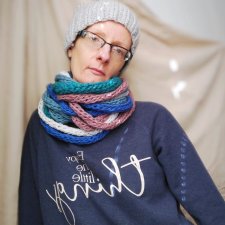 Szalik komin szal morski wrzosowy