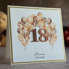 Personalizowana kartka na 18 urodziny, BH 20