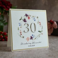 Personalizowana kartka na 30 urodziny, BH 70