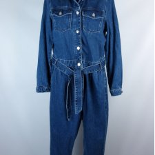 F&F jumpsuit jeans dżinsowy kombinezon 16 / 42