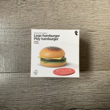 Drewniany hamburger tiger zabawkowe jedzenie