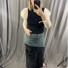 Zara sweterk z bufkami
