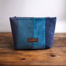 Kosmetyczka MAXI niebieski patchwork