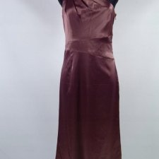 Bonprix wieczorowa koktajlowa satynowa sukienka maxi 12 / 38