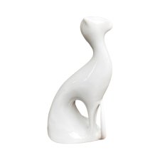 Kot siedzący – Royal Dux, proj. Jaroslav Ježek, Czechosłowacja, lata 60.