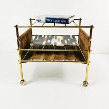 Stolik pomocniczy- gazetnik, Mid Century, Niemcy, lata 60.