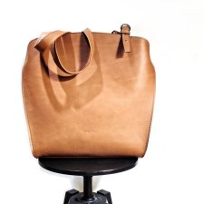 SHOPPER Japandi skórzana torba na ramię