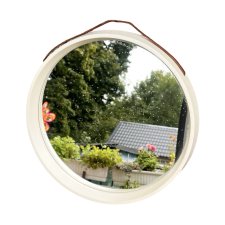 Lustro okrągłe, lustro wiszące, Reflections by Thermotex, Dania,  vintage, skandynawia, lata 70.–80.