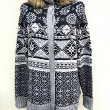 H&M - WZORZYSTY SWETER