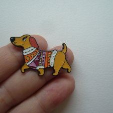 PIN PRZYPINKA BROSZKA PIES JAMNIK