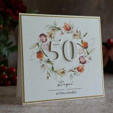 Personalizowana kartka na 50 urodziny, BH 65
