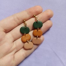 Kolczyki z gliny polimerowej dynie