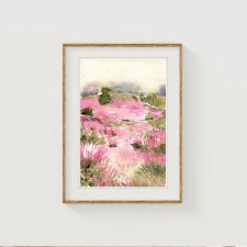 Oryginalna akwarela A4. Pejzaż