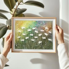 Oryginalna akwarela A4. Łąka