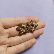 Kolczyki z gliny polimerowej kwiatki