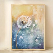 Dmuchawce 3 - obraz  akwarela