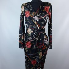 Lipsy ołówkowa sukienka do kolan kwiaty 10 / 36