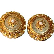 PRZEPIĘKNE retro klipsy vintage