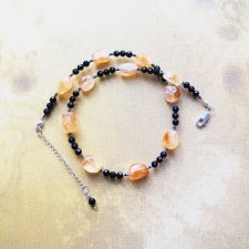 Naszyjnik z Cytrynem i Turmalinem