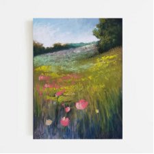 Łąka- rysunek pastele