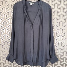 koszulowa lekko transparentna bluzka