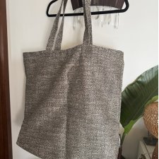 Duża torba shopper z grubego materiału