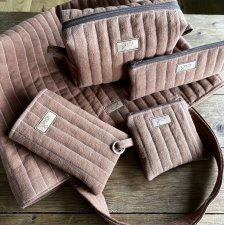 Zestaw prezentowy z lnu - rudy