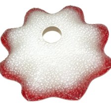 SZKALNY klosz groszkowany  vintage PRL