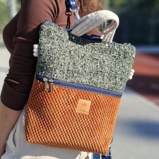 Torbo plecak 2w1 z kolorowych tkanin Tromso