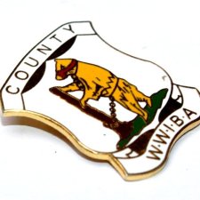 COUNTY WWIBA przypinka broszka ENGLAND vintage