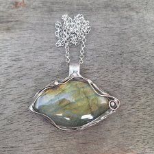 Zieleń i złoto - wisiorek