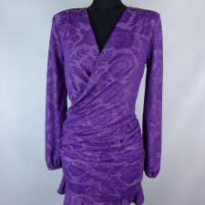 Zara ołówkowa sukienka mini drapowana / XS