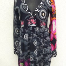 DESIGUAL - WZORZYSTA SUKIENKA