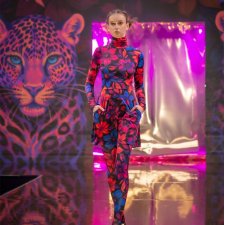 Marta Flower Power - sukienka mini z golfem