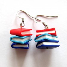 Kolczyki Książki Prezent dla dziewczyny