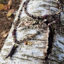 Długi naszyjnik z kamieni naturalnych