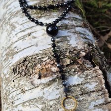 Długi naszyjnik z kamieni naturalnych