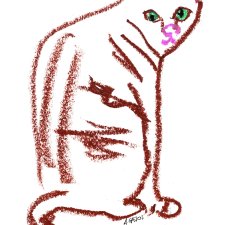 Kotek zielone oczy A4