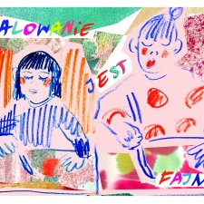 Ilustracja malowanie jest fajne pocztówka