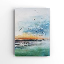 Morze- obraz  akwarela