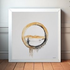 Abstrakcja- akwarela 25/25 cm